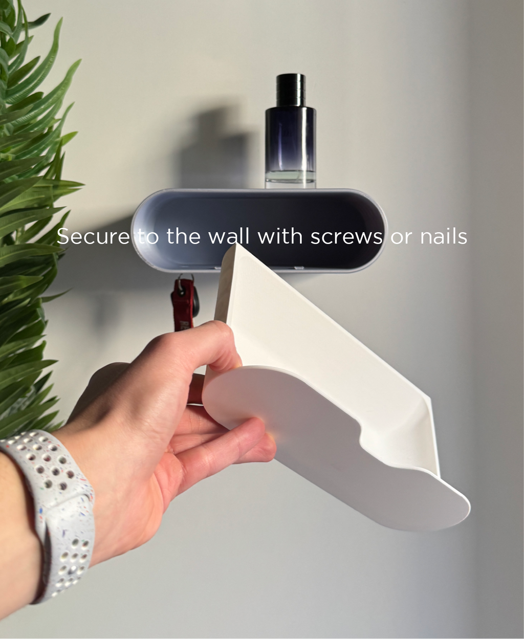 Air Shelf - Key Hanger Shelf With Sliding Storage