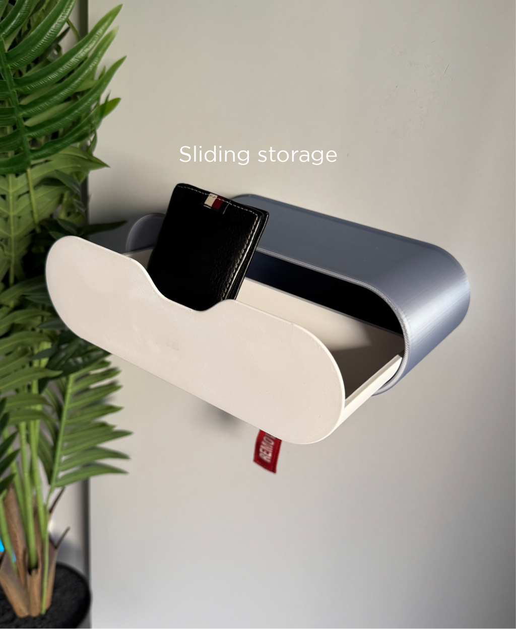 Air Shelf - Key Hanger Shelf With Sliding Storage