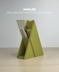 Angled - Pen Case With Stencil, Bookmark, And Phone Stand