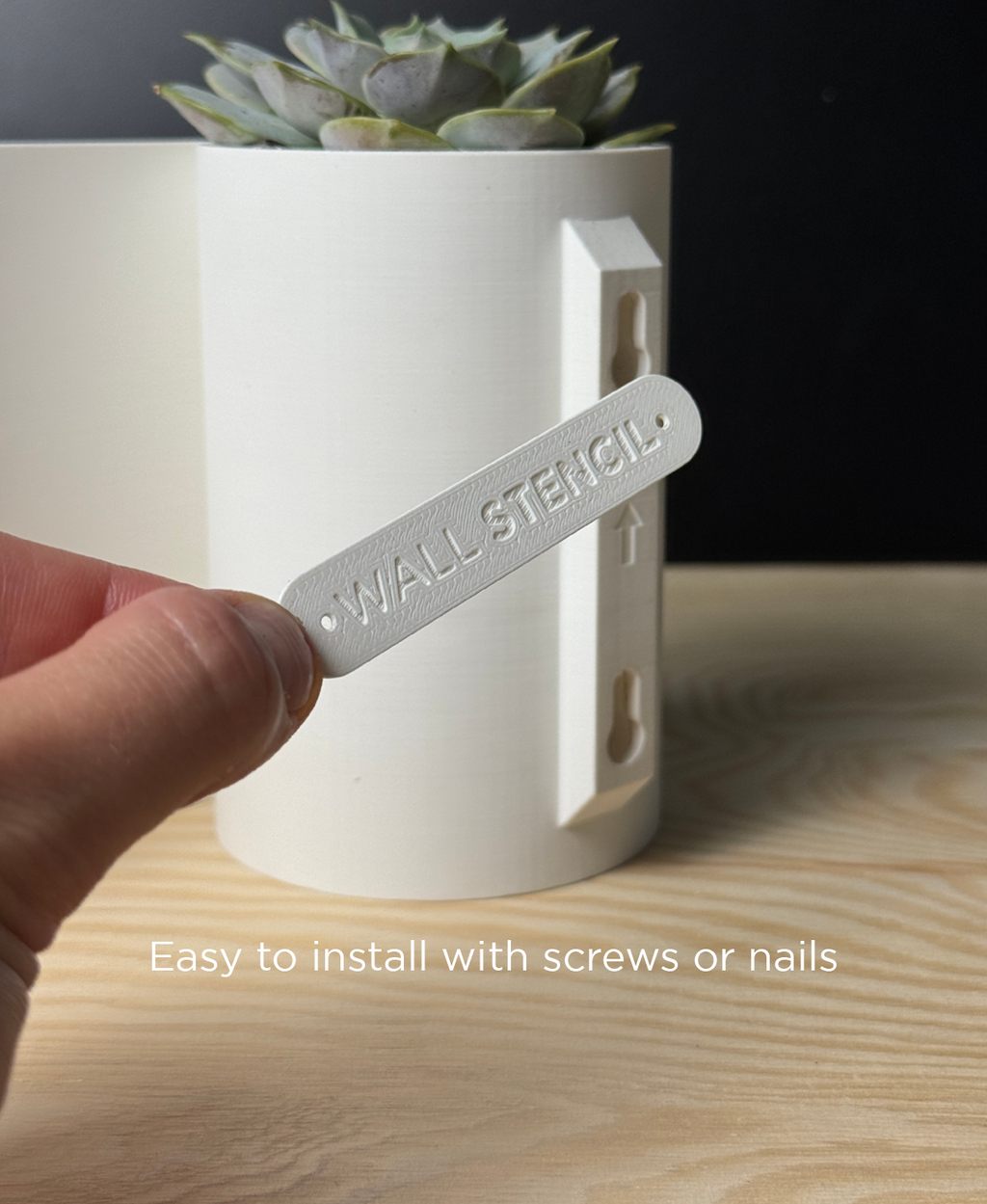 Aura - Wall Planter With Light And Key Holder