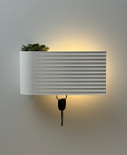 Aura - Wall Planter With Light And Key Holder