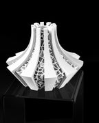Geometric Ridged Flower Vase