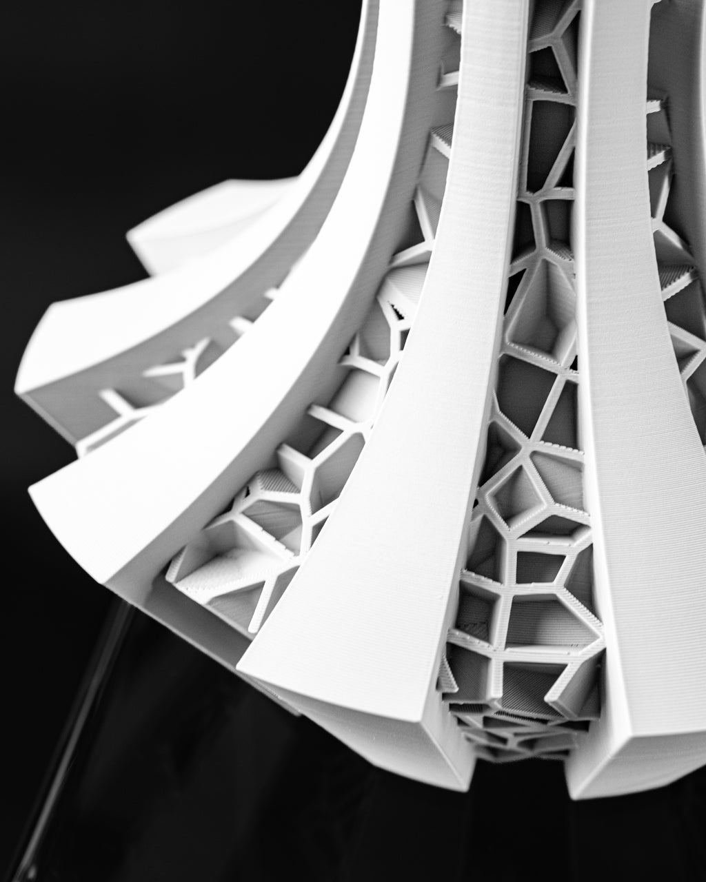 Geometric Ridged Flower Vase