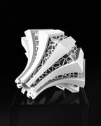 Geometric Ridged Flower Vase