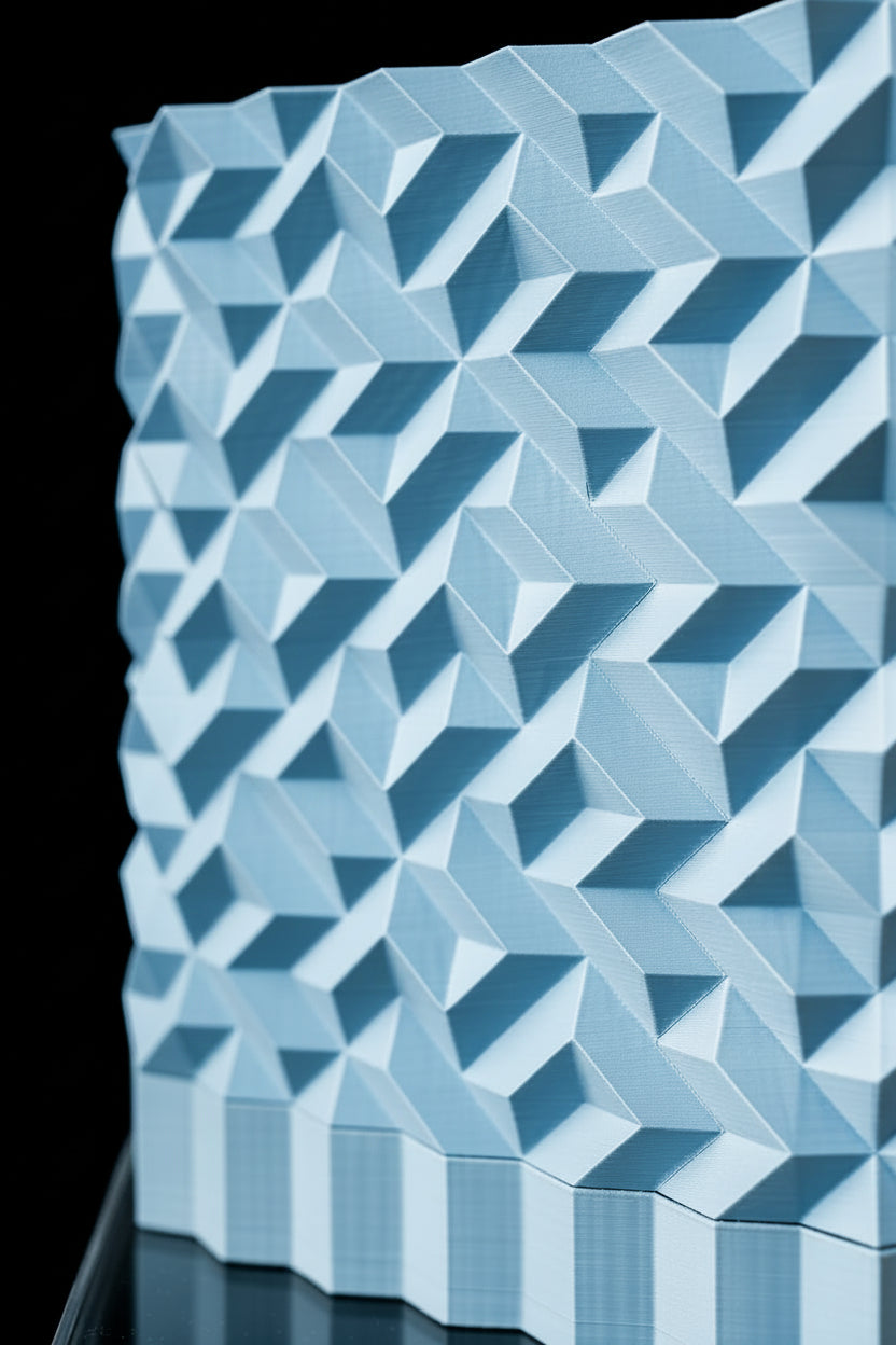Geometric Triangle Pot