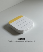 Noted - Sticky Notes Case With Stencil