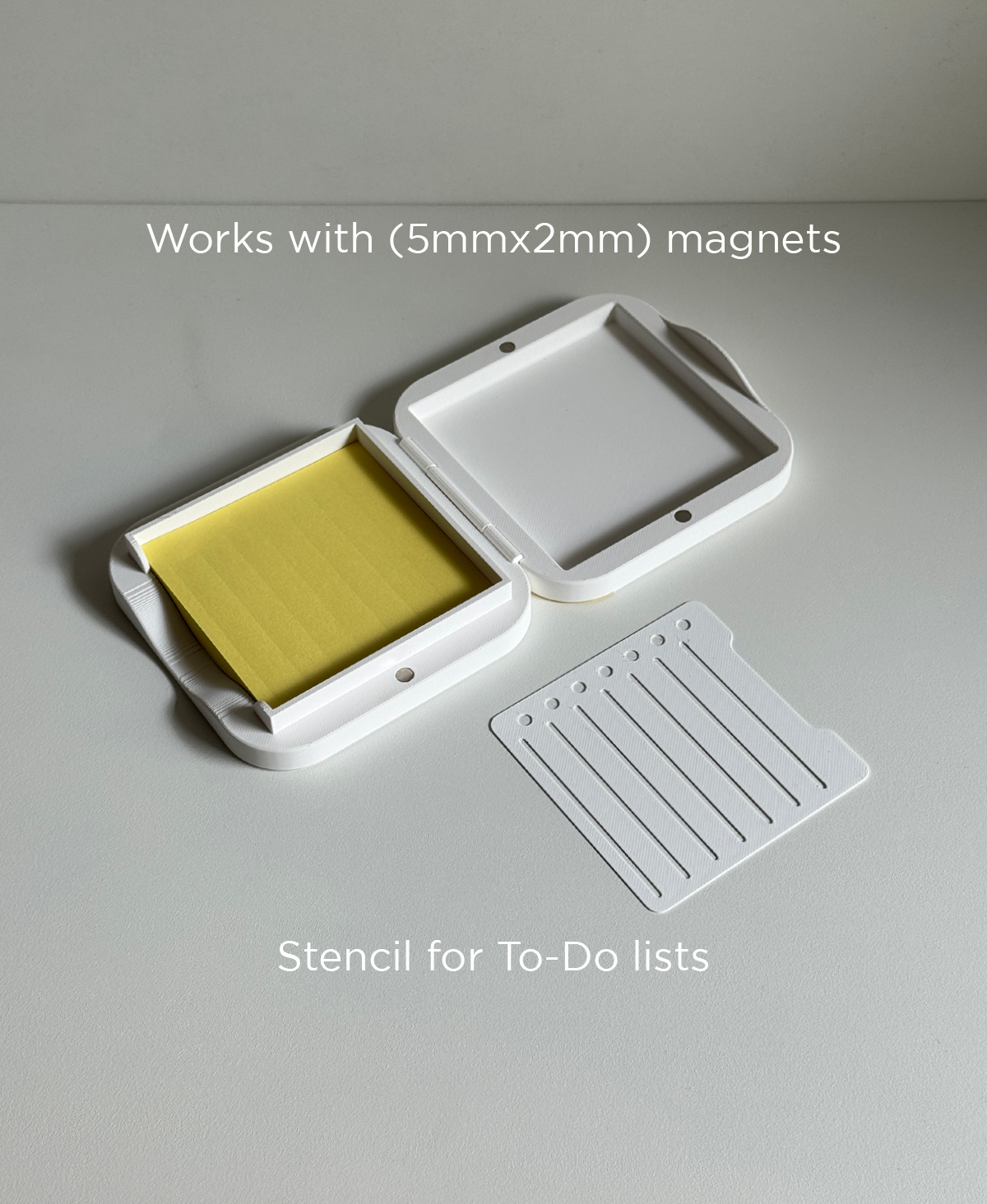 Noted - Sticky Notes Case With Stencil