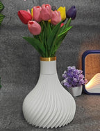 Ridged Flower Vase