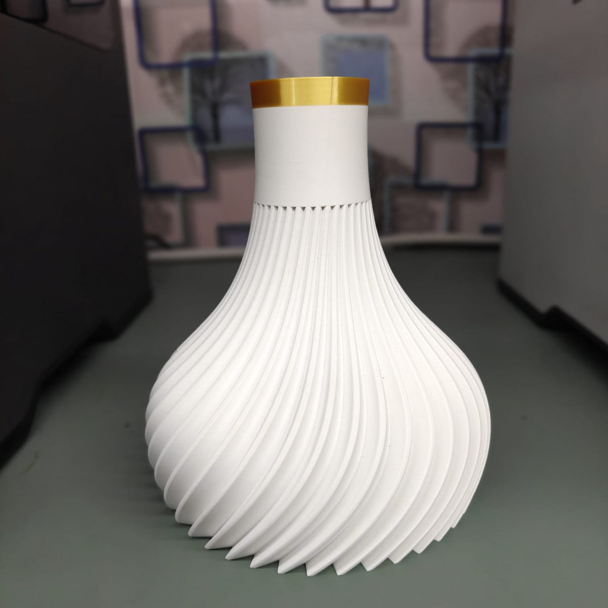 Ridged Flower Vase