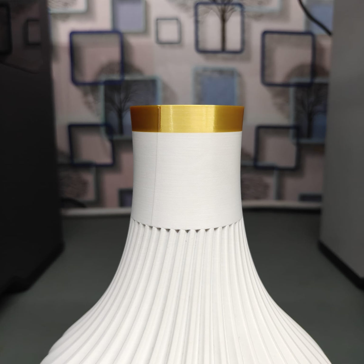Ridged Flower Vase