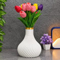Ridged Flower Vase